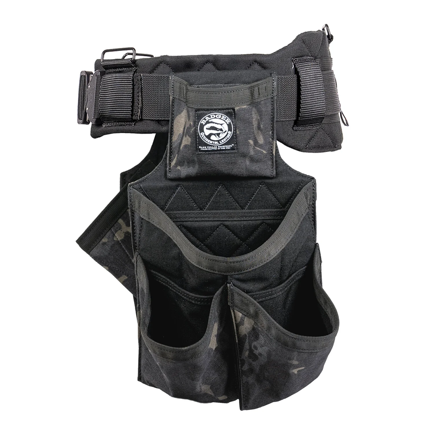 Badger 461061 LG Side-by-Side Carpenter Black Camo Belt - Large - Image 3