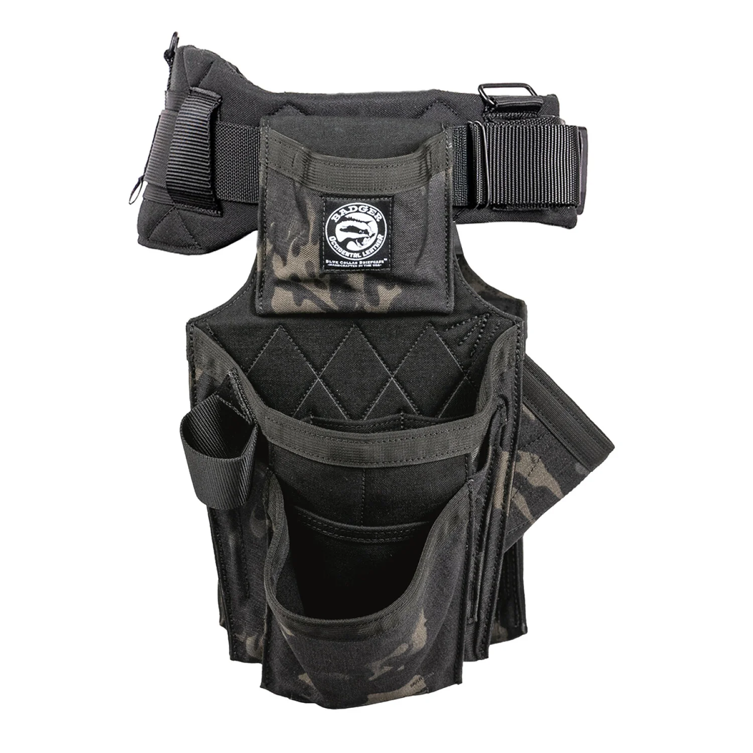 Badger 461061 LG Side-by-Side Carpenter Black Camo Belt - Large - Image 4