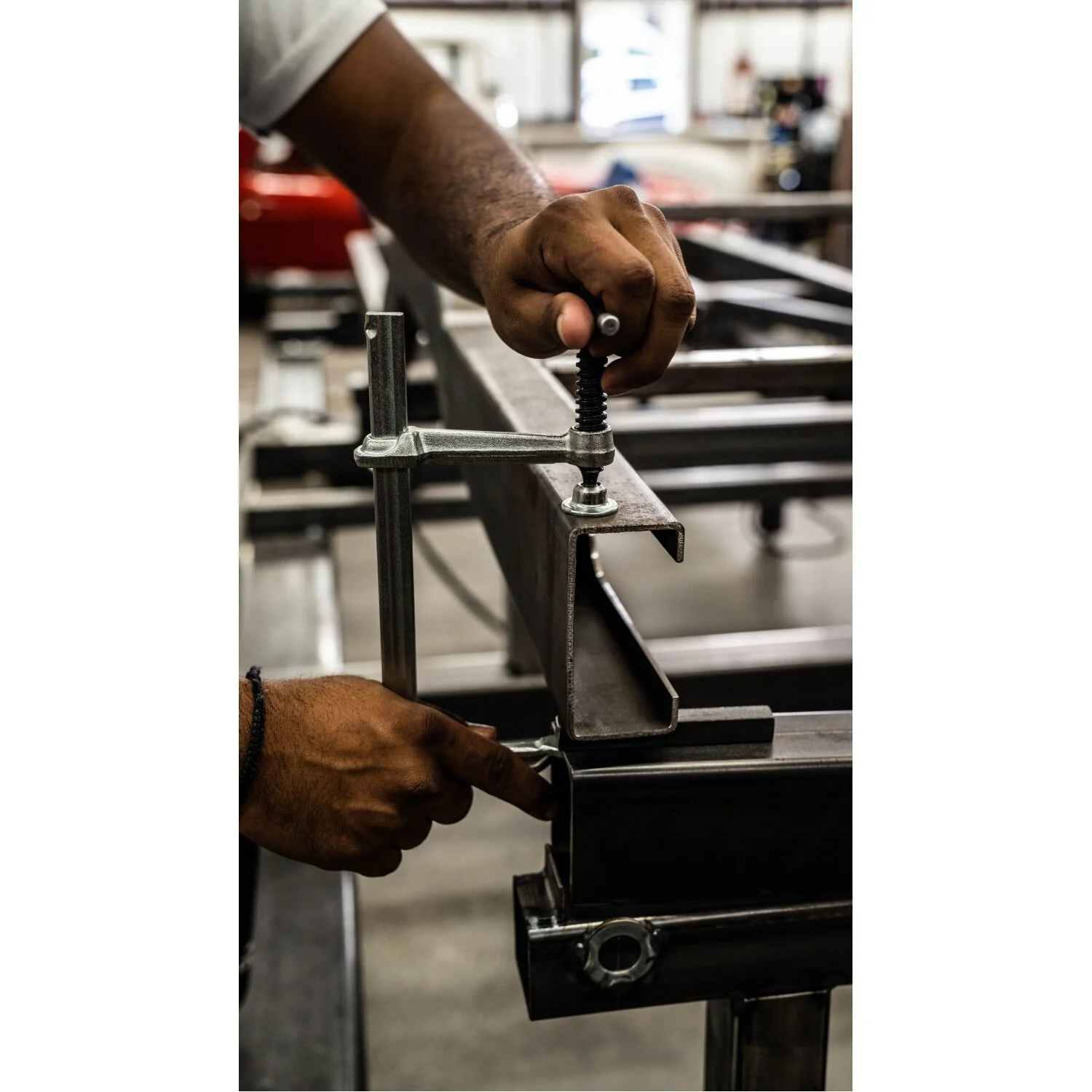 Bessey GS20K Clamp, welding, F-style, crimped on swivel pad, 8 In. x 4 In. , 880 lb - Image 11