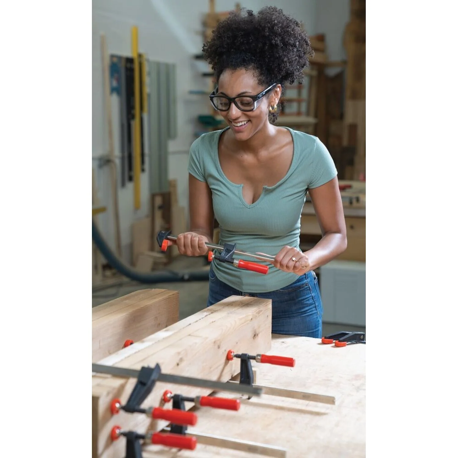 Bessey GSCC5.012 Clamp, clutch style, swivel pads, 5.0 In. x 12 In., 1200 lb - Image 3