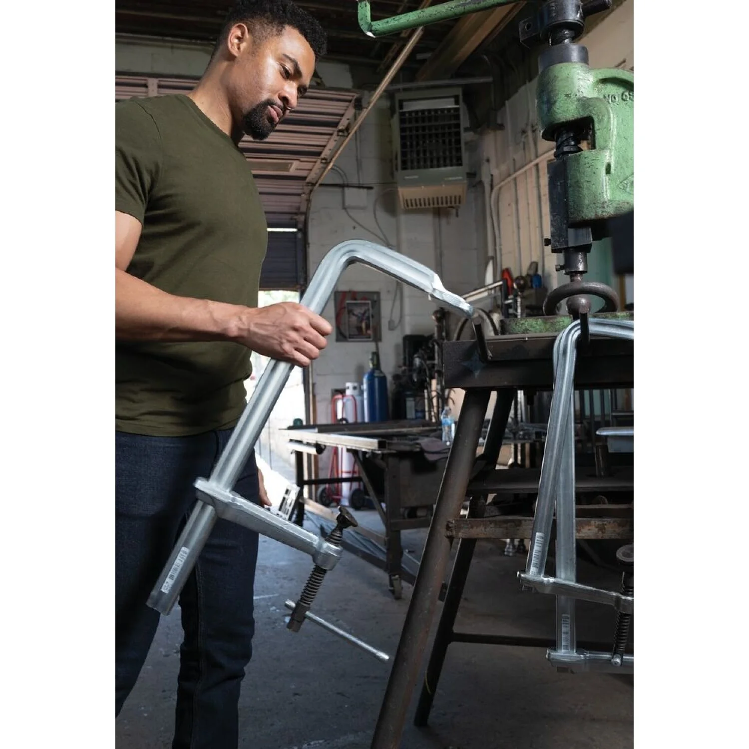 Bessey STB-24 Clamp, welding, F-style, crimped on swivel pad, 24 In. x 7 In. ,4880 lb - Image 5