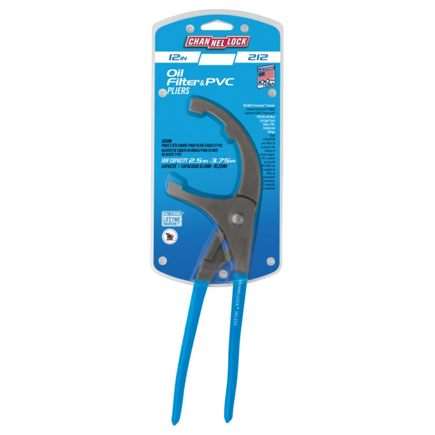 Channellock 212 12 Inch Oil Filter/ PVC Plier - Image 3