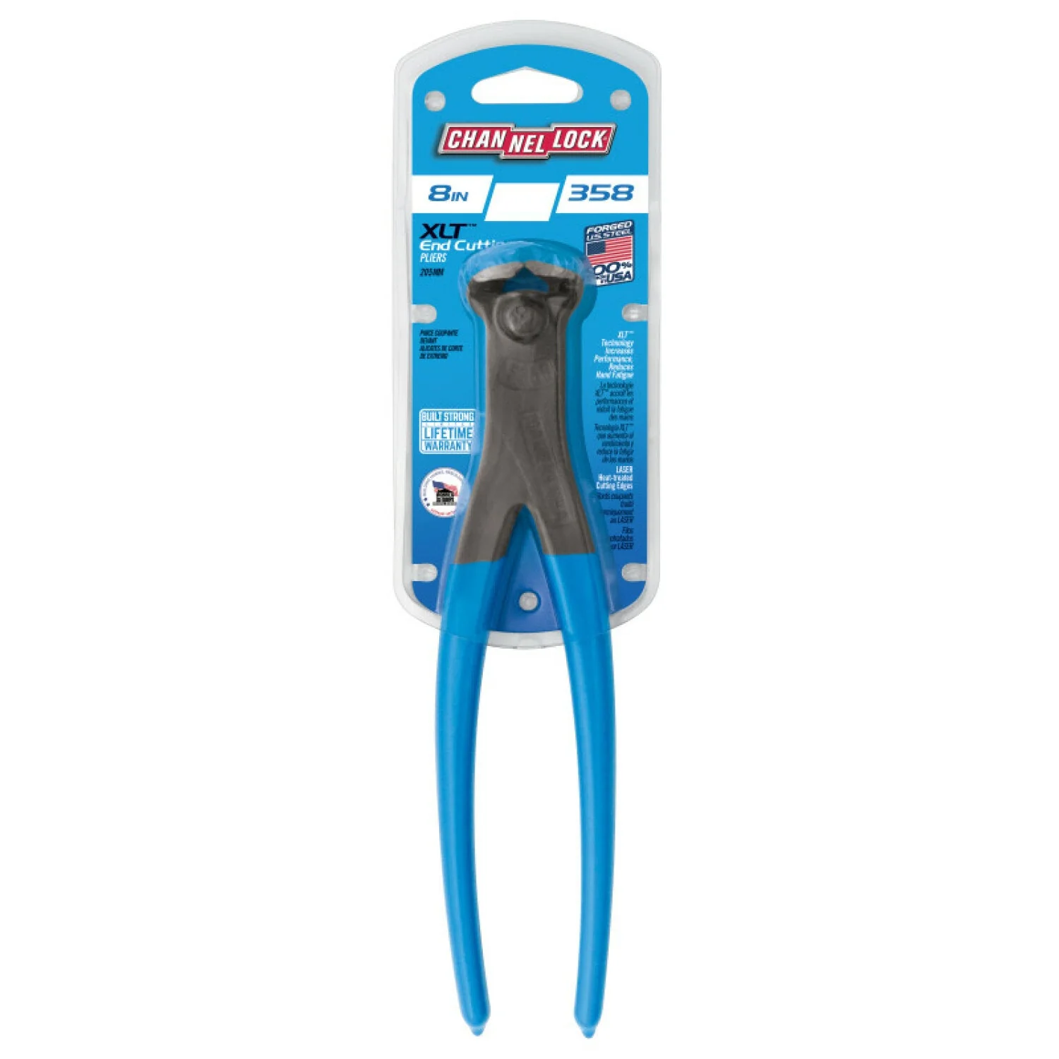 Channellock 358 8-inch XLT End Cutting Pliers - Image 2