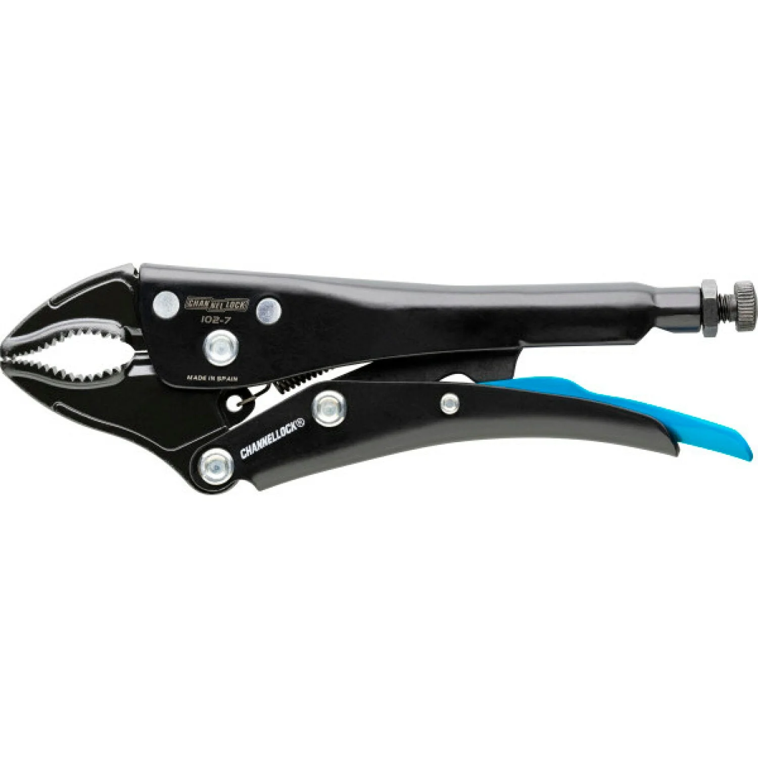 Channellock 102-7 7-Inch Curved Jaw Locking Pliers With Cutter - Image 2