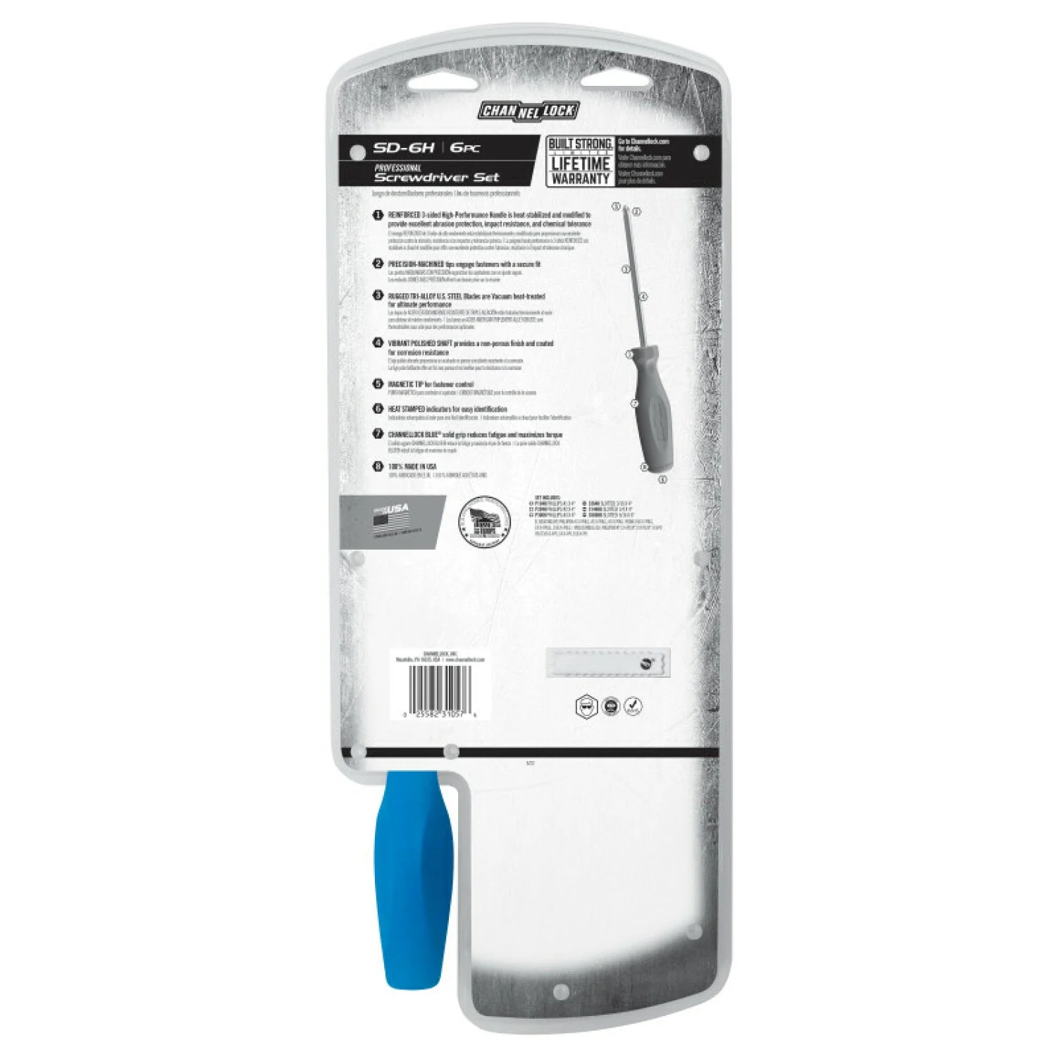 Channellock SD-6H 6PC Standard Screwdriver Set - Image 4