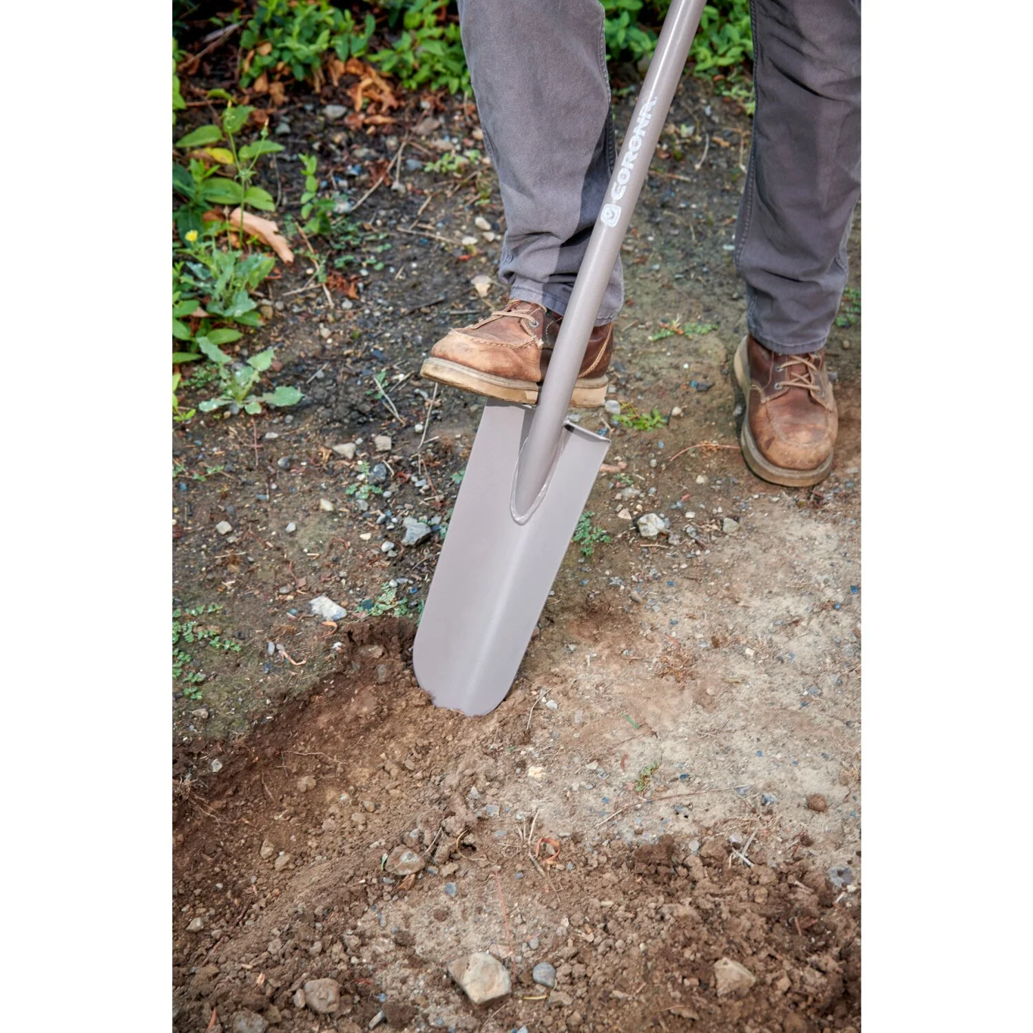 Corona AS 90110 All-Steel 12-Gauge 14-1/2 in. Sharpshooter Spade Shovel, D-Grip Steel Handle - Image 6