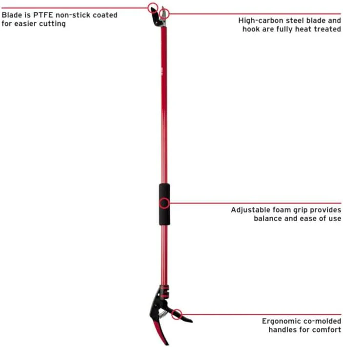 Corona LR 3460 Cut 'n' HOLD Long Reach Bypass Pruner, 1/2 in. Cut Capacity - Image 4
