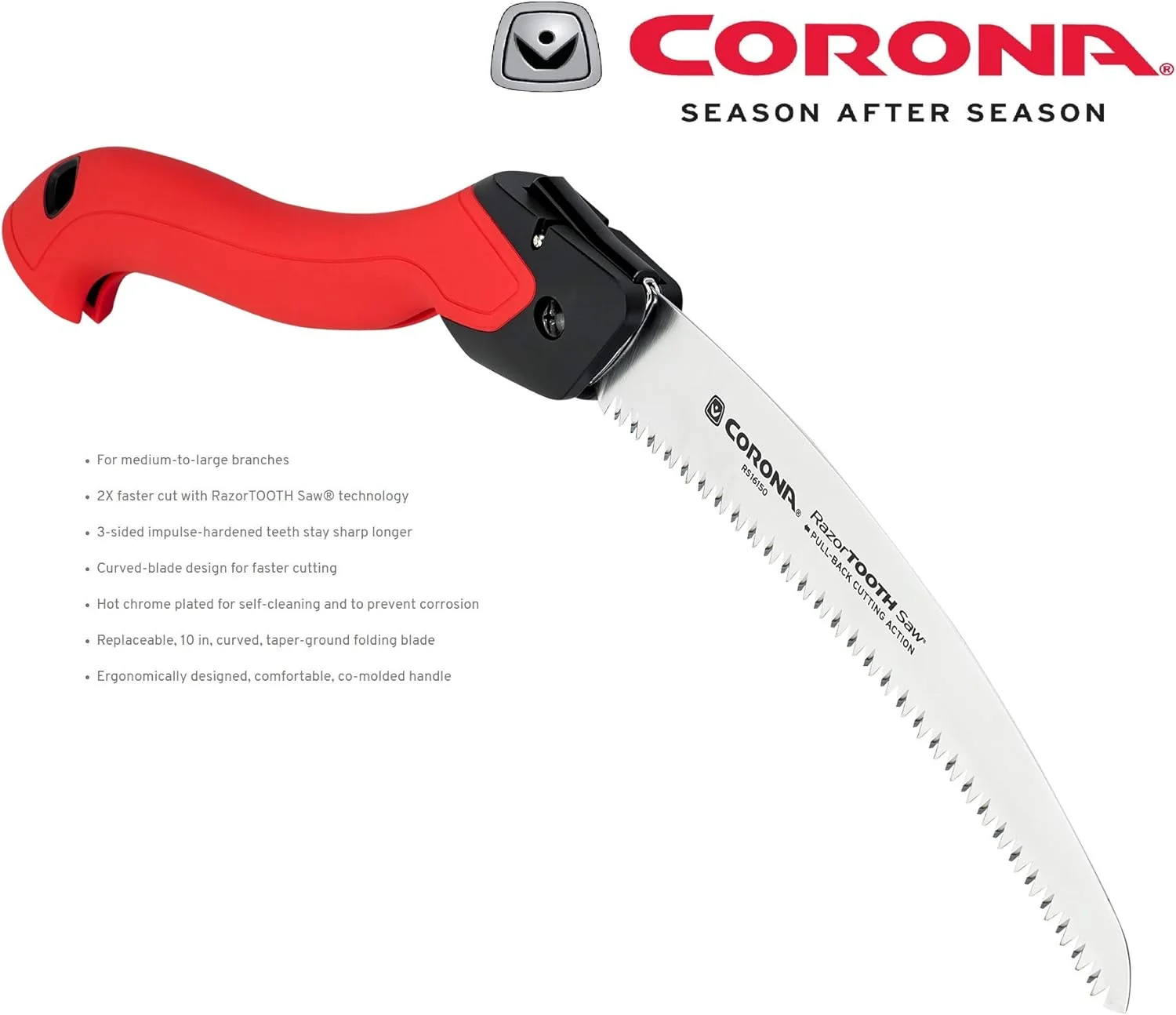 Corona RS16150 RazorTOOTH Saw Folding Pruning Saw, 10 in. Blade - Image 4