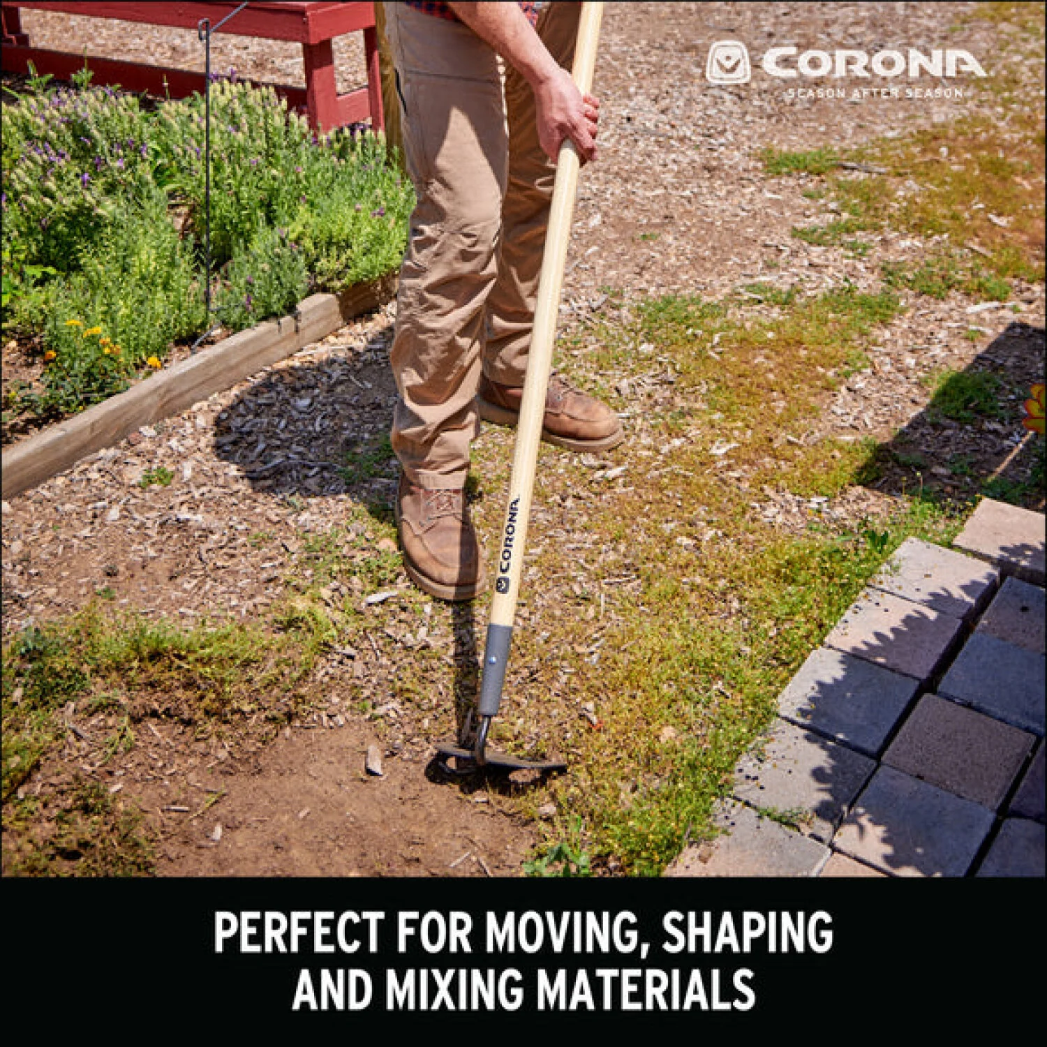 Corona SH16100 Forged Hardwood Handle Mortar Hoe, 7 in. - Image 11