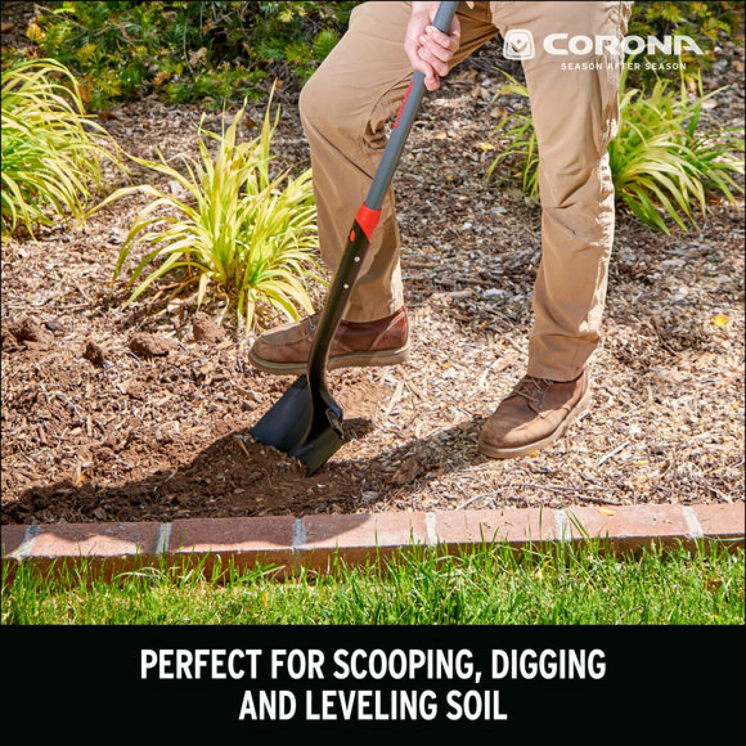 Corona SS16120  14 Round Square Point Fiberglass Handle Shovel - Image 10