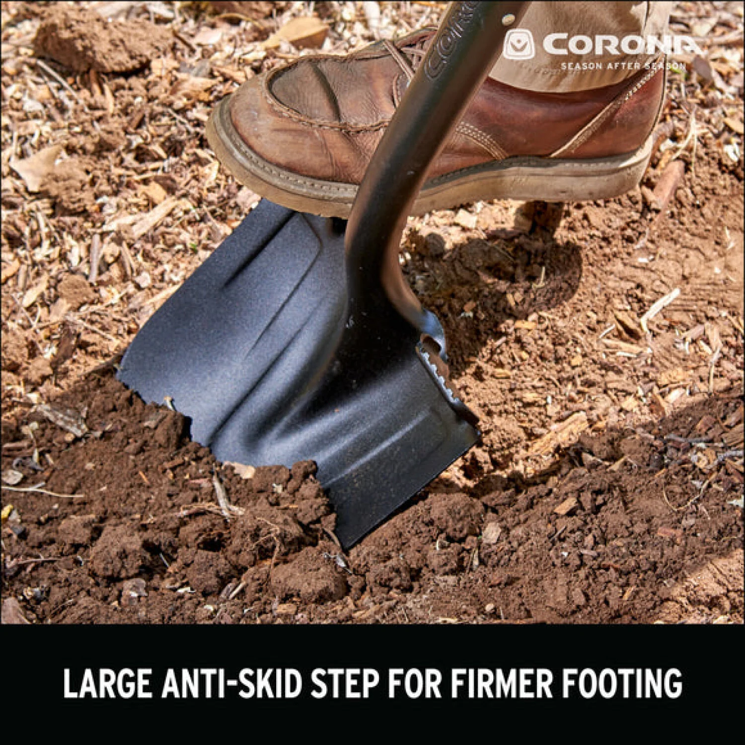 Corona SS16120  14 Round Square Point Fiberglass Handle Shovel - Image 12