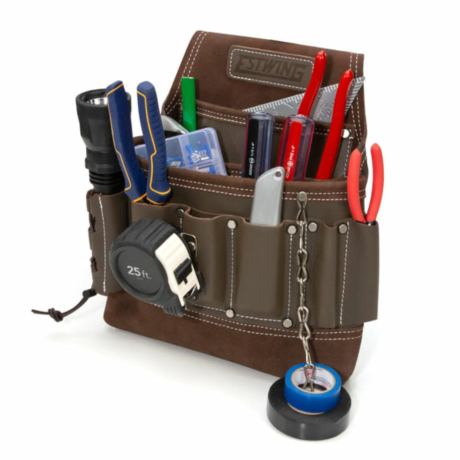 Estwing 94749 8-Pocket Leather Electrician's Tool Pouch - Image 4
