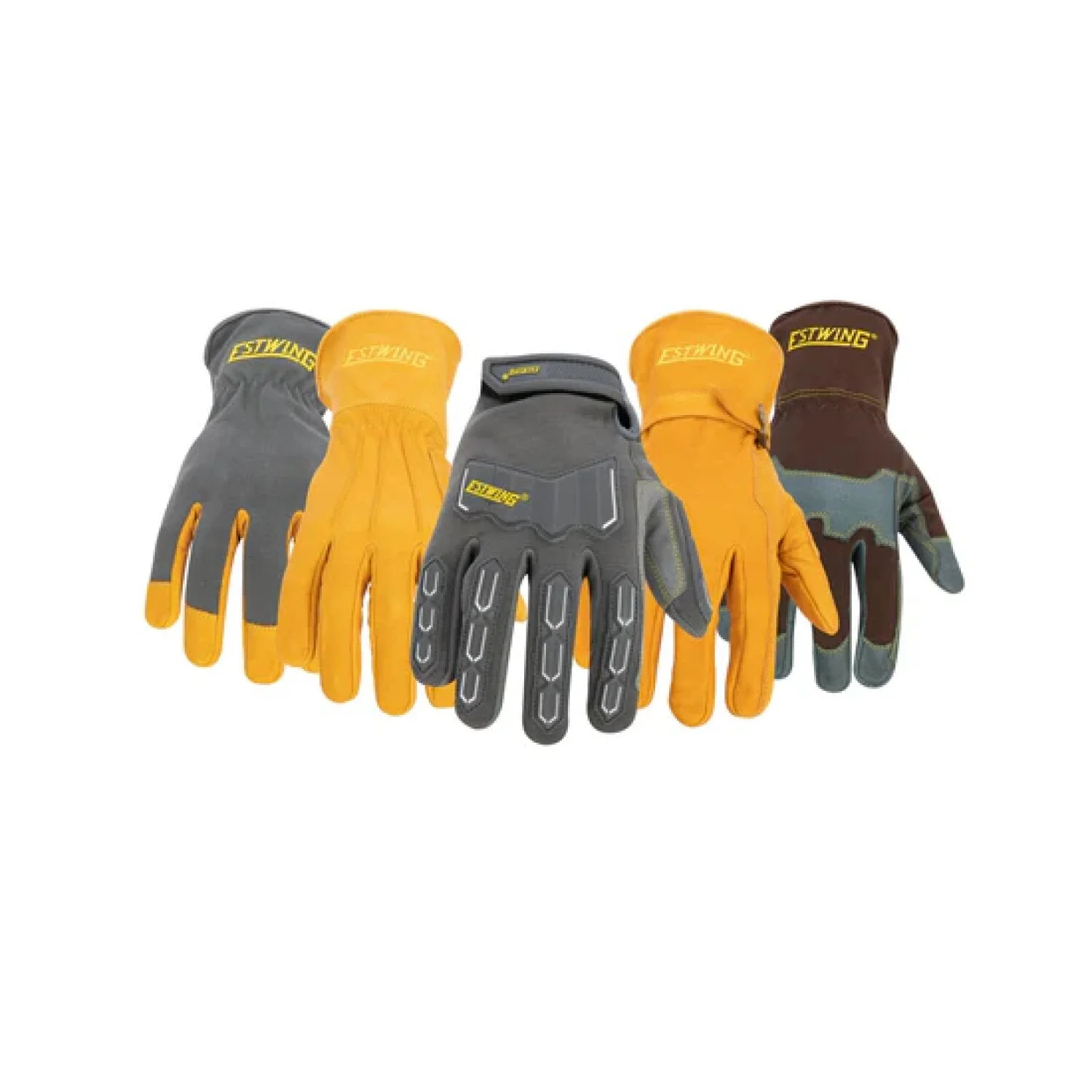 Estwing EWLP1012 Reinforced Knuckle Leather Palm Work Glove with Elastic Sewn Extended Cuff - Image 6