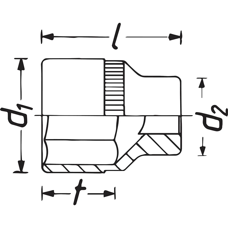 Hazet 1000Z-55 Socket ∙ 12-point, 3/4" Drive, 55mm - Image 2