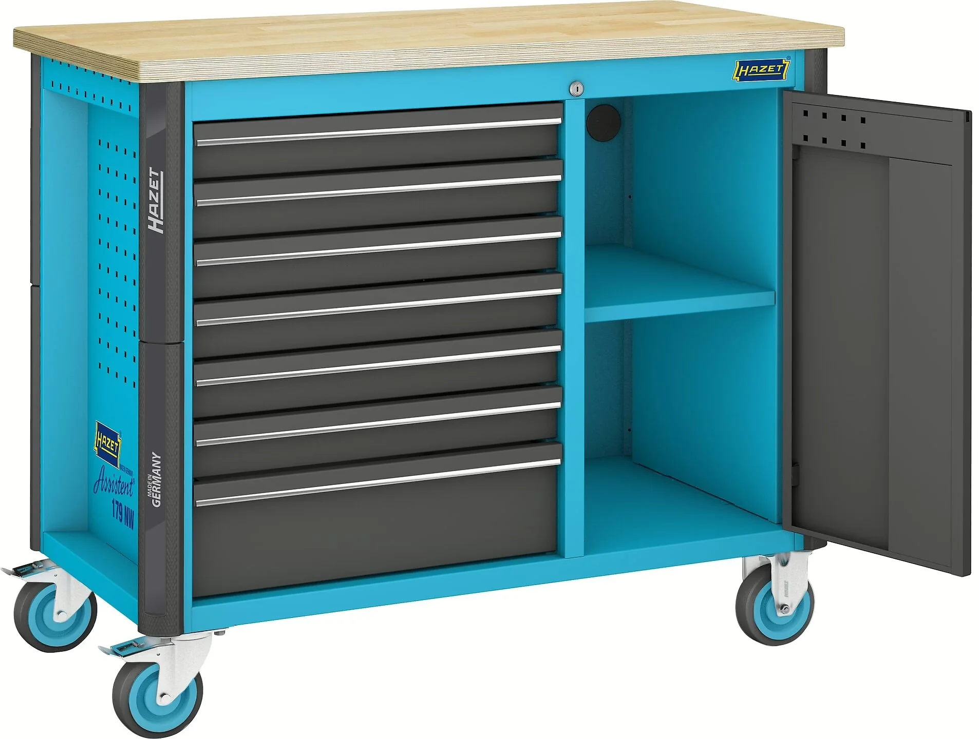 Hazet 179NW-8 Work bench ∙ mobile Assortment  179NW ∙ single