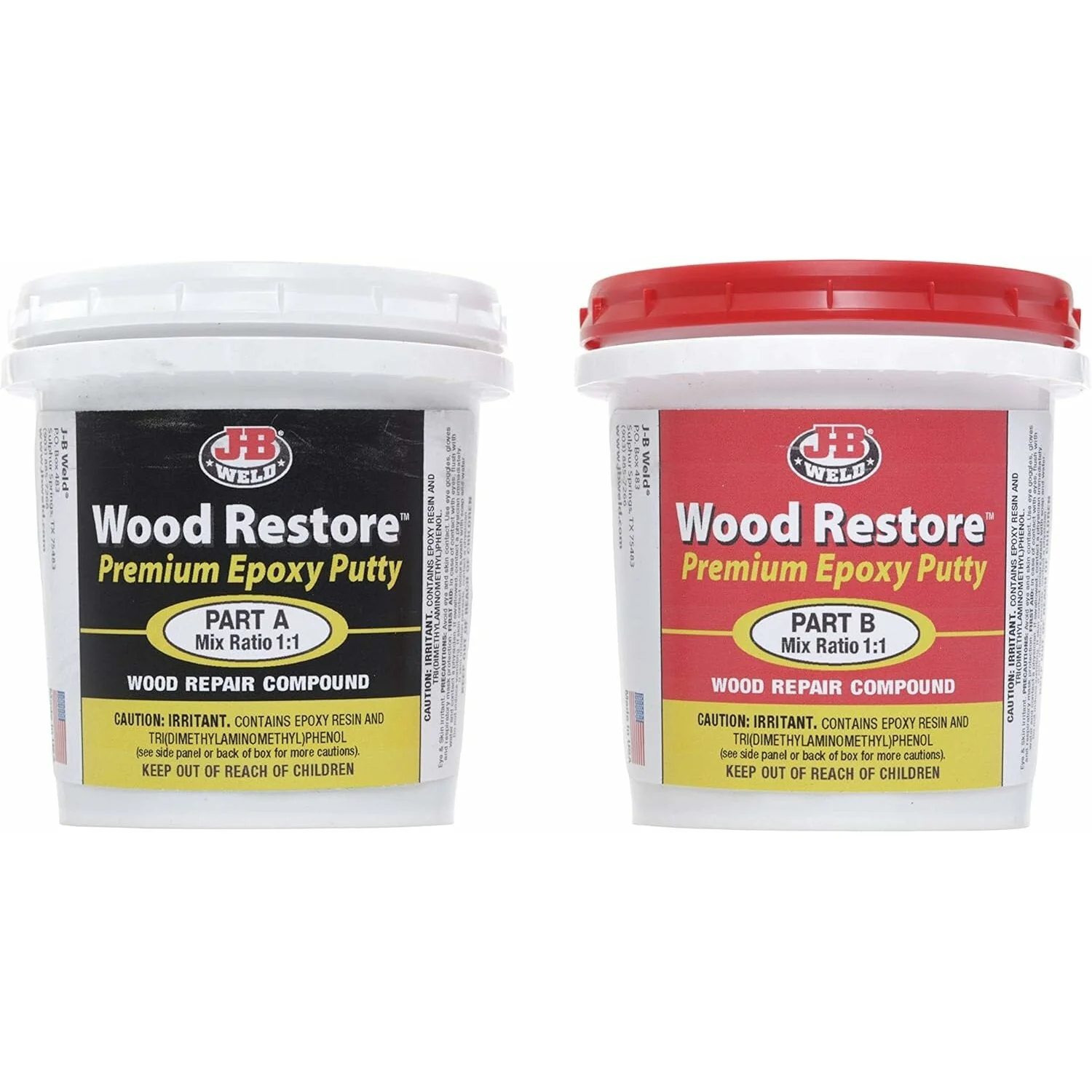 J-B Weld 40006 Wood Restore Premium Epoxy Putty, 32 oz. - Image 2