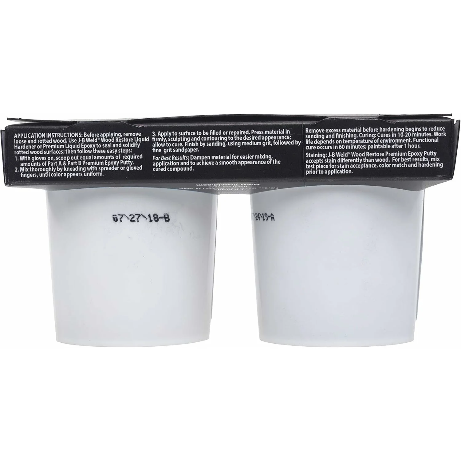 J-B Weld 40006 Wood Restore Premium Epoxy Putty, 32 oz. - Image 4