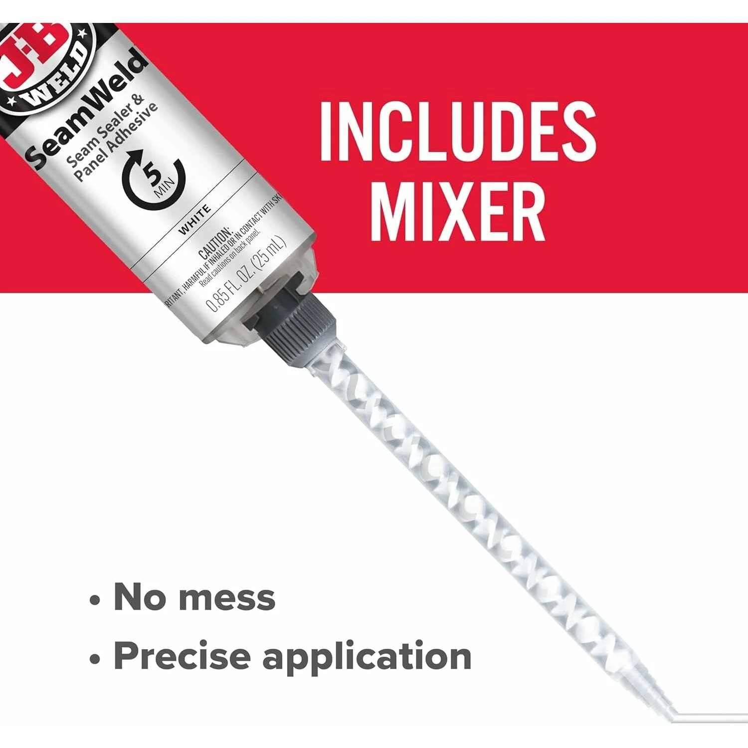 J-B Weld 50178 SeamWeld Epoxy Syringe, 25 mL - Image 7