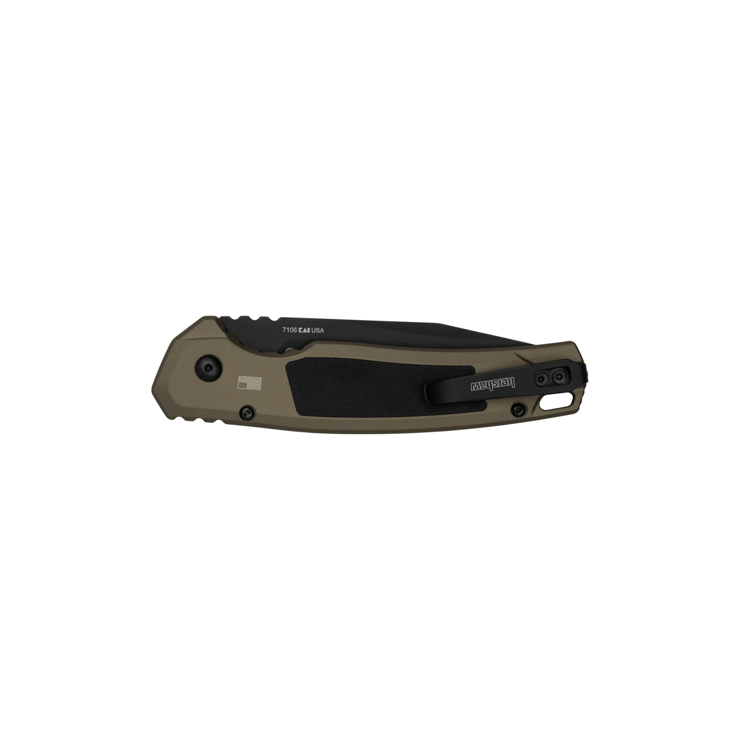 Kershaw 7106 Launch 21 Automatic Knife FDE Al + Black G-10 (3.4" Black M4) - Image 3