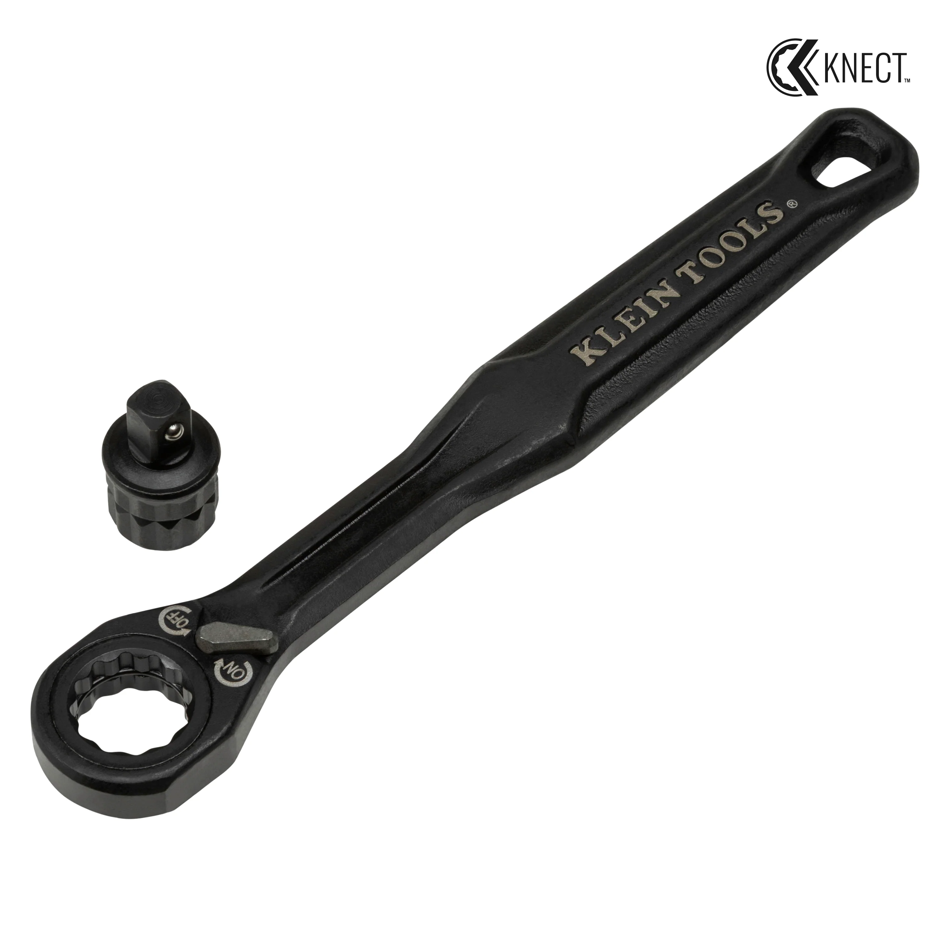 Klein Tools 65301ADP KNECT (S) Pass Through Ratchet and 1/4" Drive Socket Adapter Set