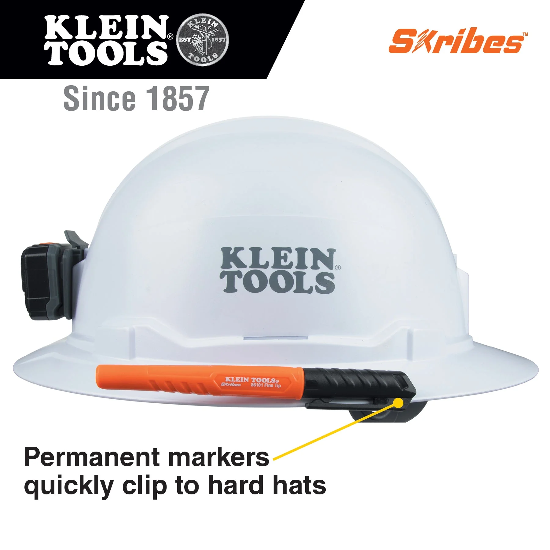 Klein Tools 8610112 Skribes Fine Tip Permanent Markers, Black, 12-Pack - Image 3