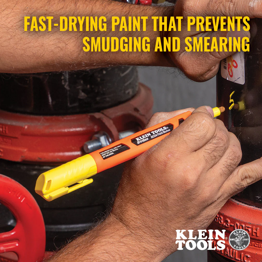 Klein Tools 86354 Skribes Paint Marker, Yellow - Image 5