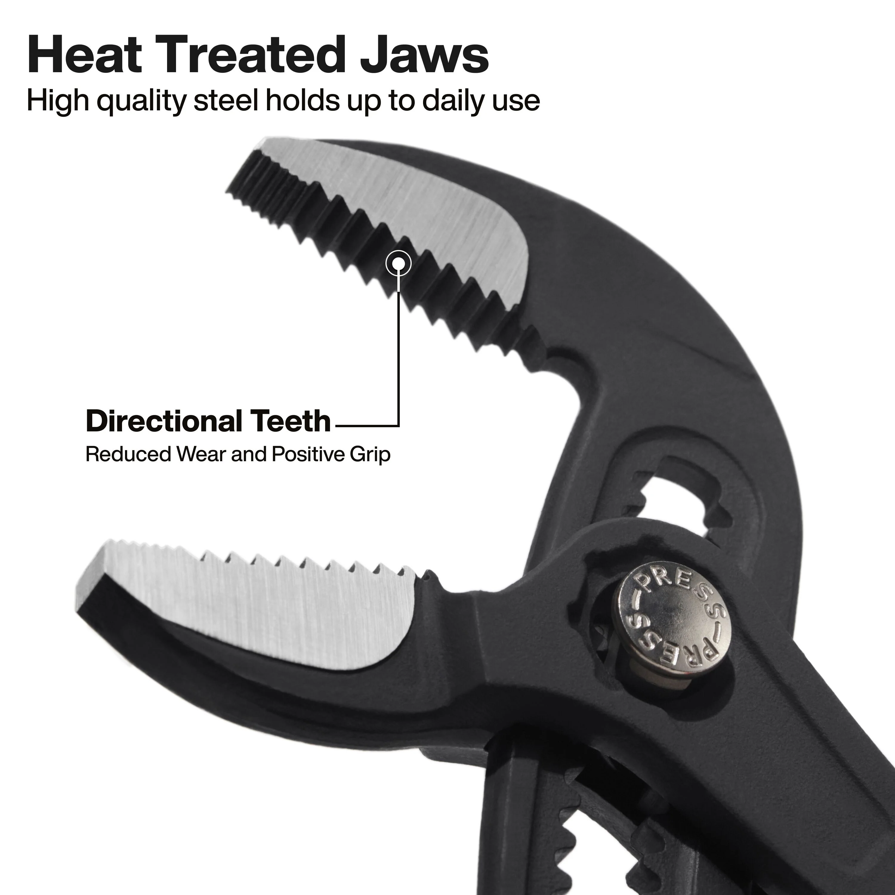 Klein Tools D50510BS Straight Jaw Quick-Adjust Pump Pliers, 10-Inch - Image 3