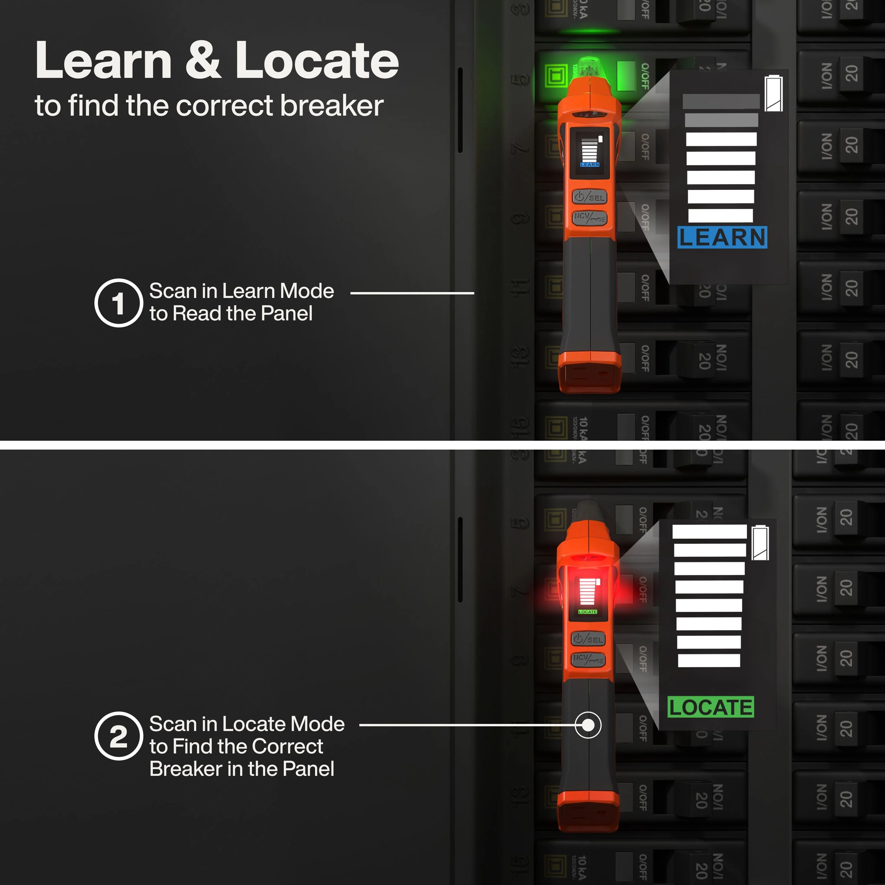 Klein Tools ET350 4-in-1 Digital Circuit Breaker Finder - Image 6