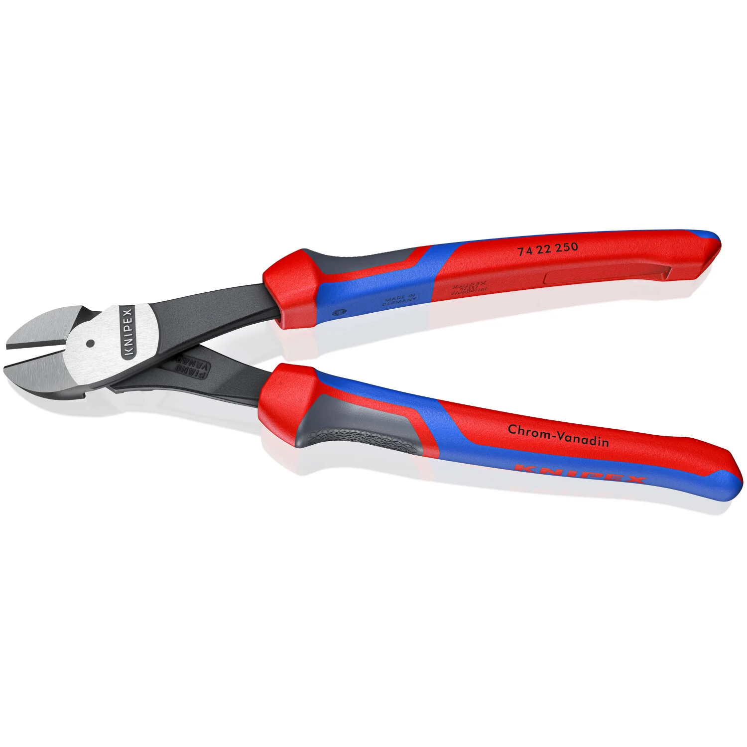 Knipex 74 22 250 SBA KnipeXtend High Leverage 12° Angled Diagonal Cutters, 10" - Image 2