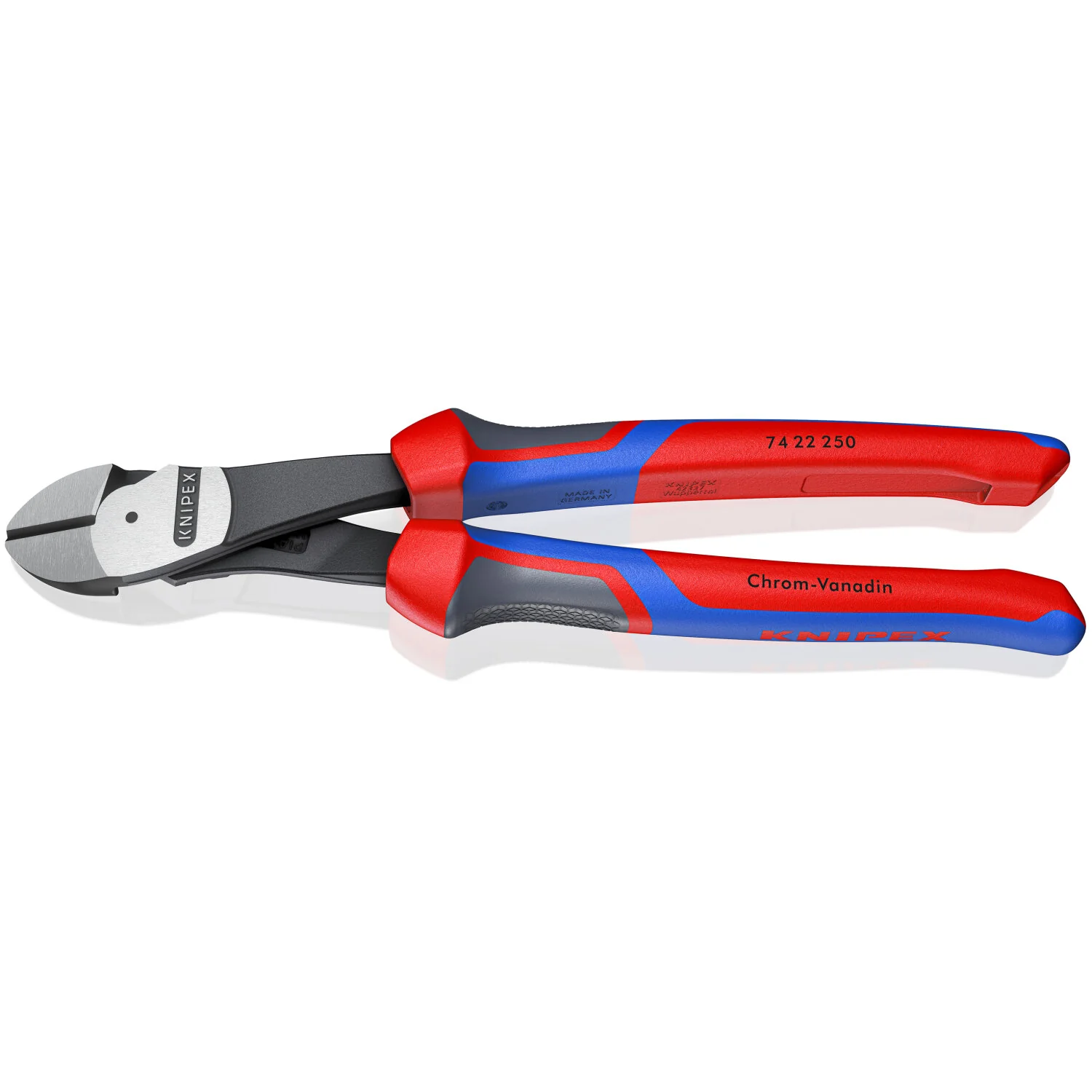 Knipex 74 22 250 SBA KnipeXtend High Leverage 12° Angled Diagonal Cutters, 10" - Image 4