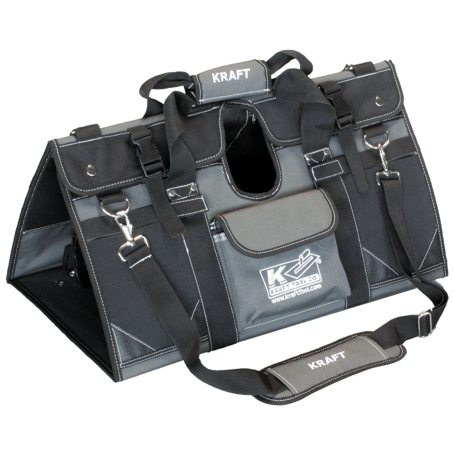 Kraft Tool CC1019 EZY-Tote Tool Carrier with 48" Channel Float, Orbit-er Bracket, and (4) 6 Ft. 1-3/4" Button Handles - Image 2