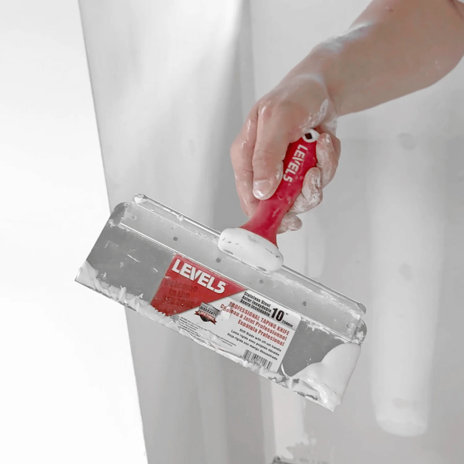 Level5 5-389 16" Stainless Steel 0.5mm Flex Blade Offset Taping Knife - Image 3