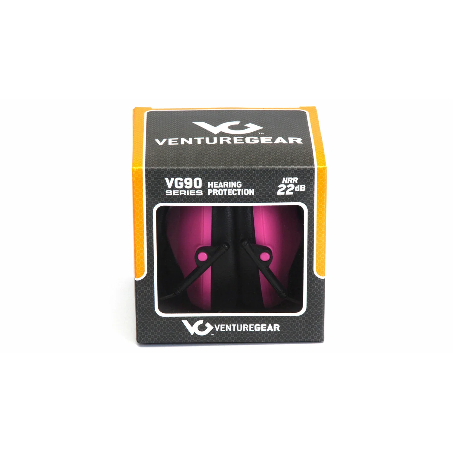 Pyramex VGPM9010PC Pink Earmuff NRR 24 db Low Profile Hearing Protector VG Clamshell - Image 3