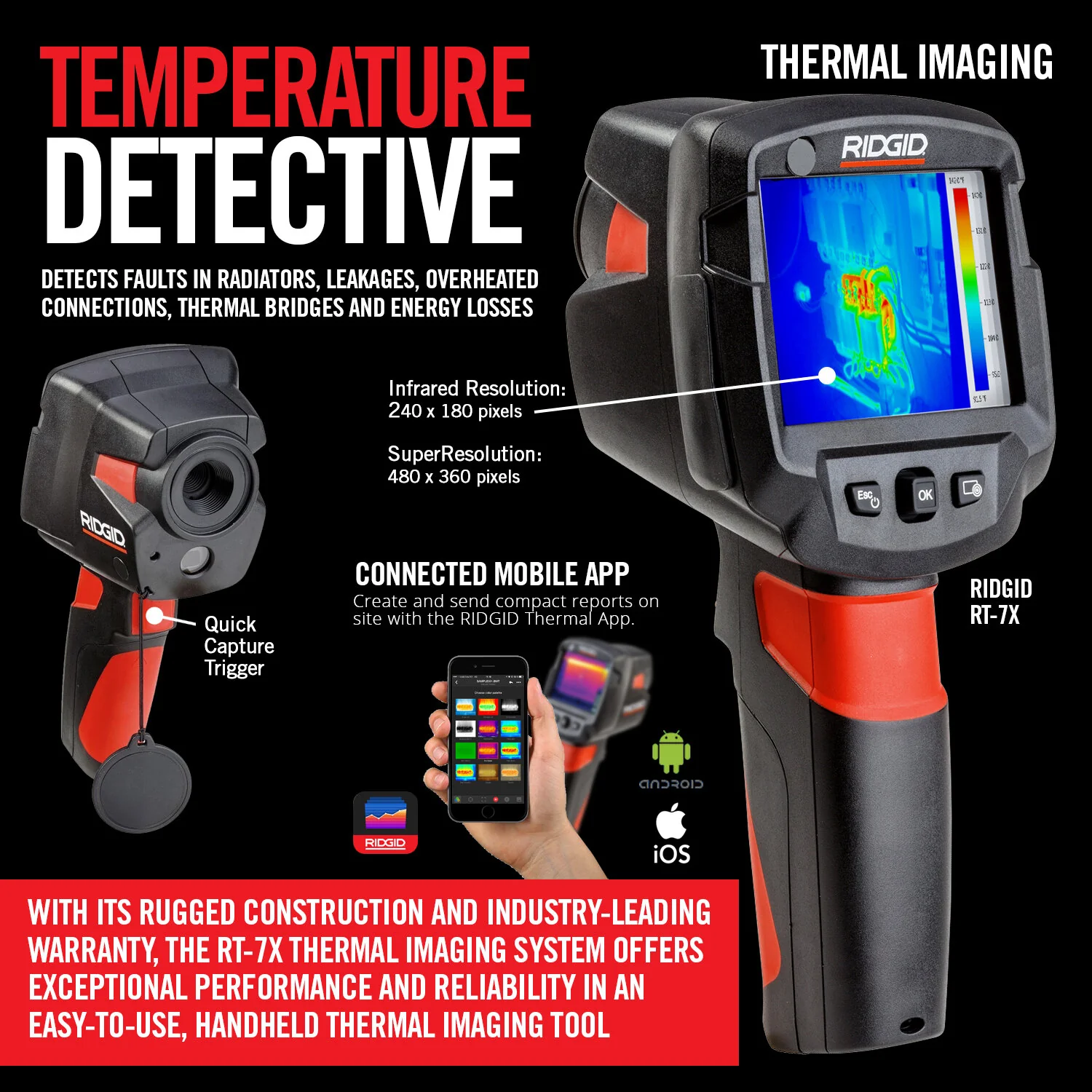 Ridgid 57523 Thermal Camera RT-7x Wi-Fi - Image 3