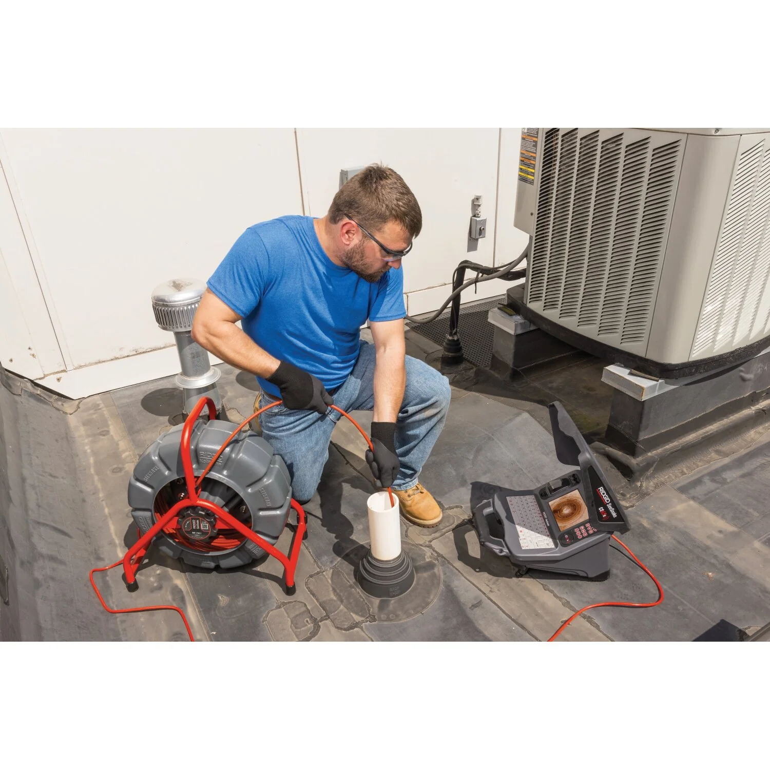 Ridgid 63633 SeeSnake Mini, 200’ (61m) with fixed camera head, powered with TruSense - Image 6