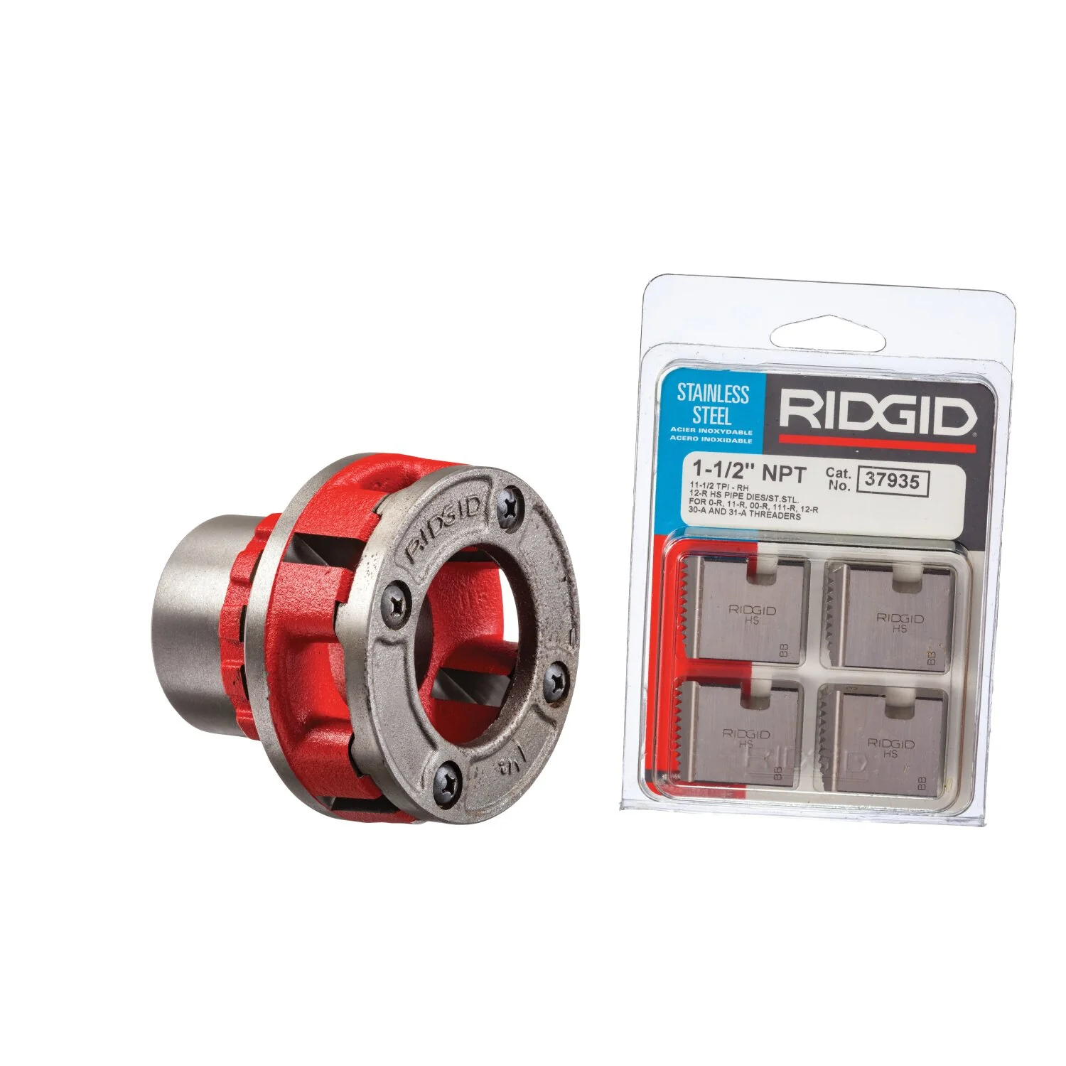 Ridgid 65565 1/2" BSPT 11R Die Head - Image 8