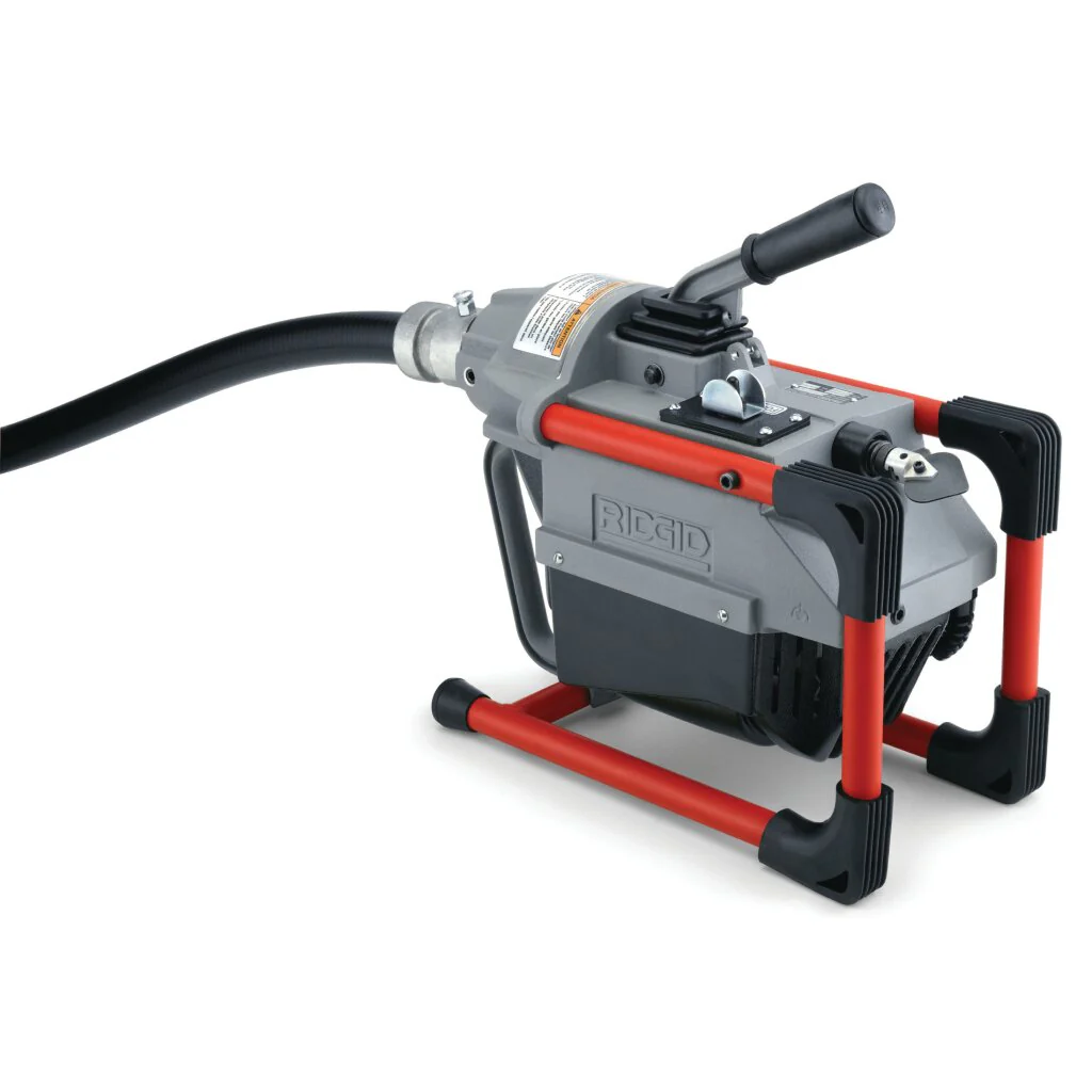 Ridgid 66492 K-60SP Machine with A-1 Operator’s Mitt, A-12 Pin Key, and Rear Guide Hose - Image 3