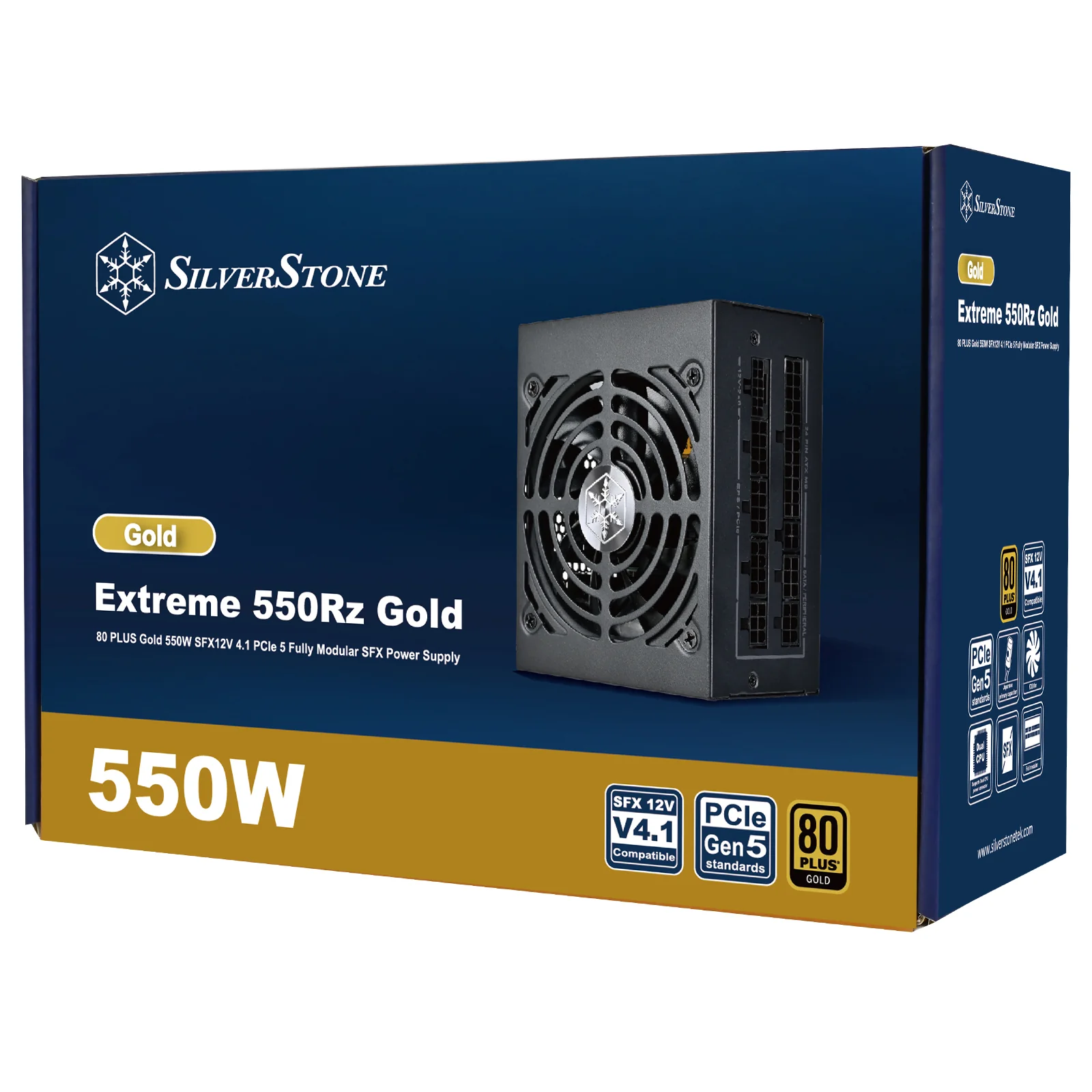 SilverStone EX550R-GM Extreme 550Rz Gold Fully Modular SFX Power Supply - Image 12