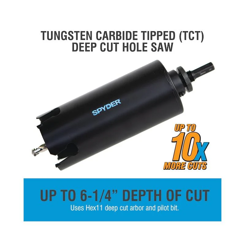 Spyder 600841 6.5 Inch Deep Cut High Speed Steel Replacement Bit - Image 3