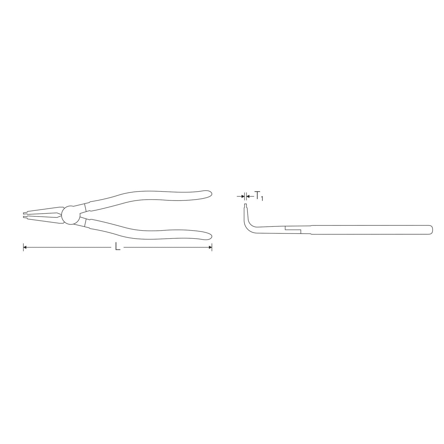 Stahlwille 65444111 Circlip pliers for internal circlips - Image 3