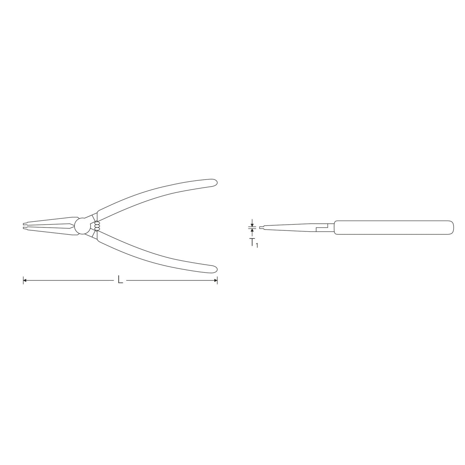 Stahlwille 65456100 Circlip pliers for external circlips - Image 5