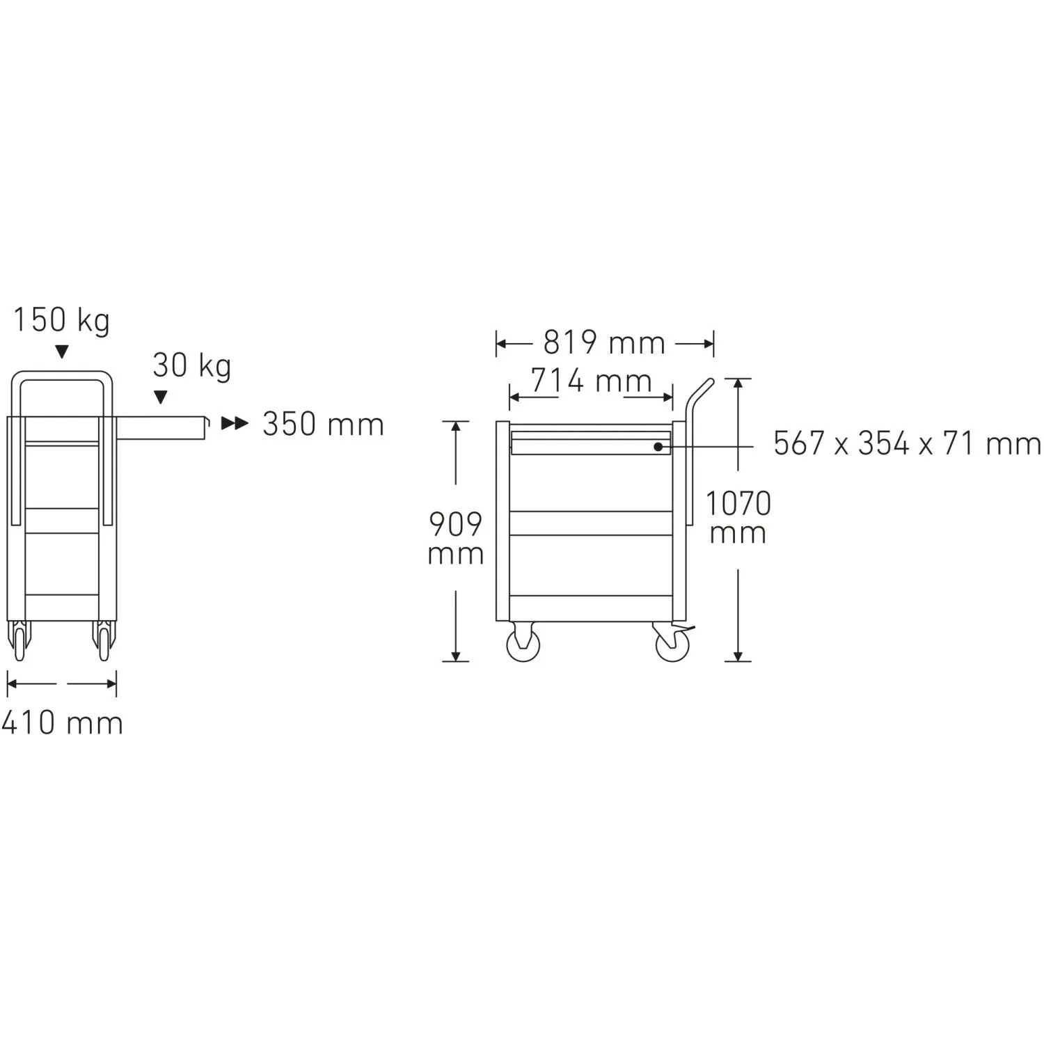 Stahlwille 81300612 Service trolley - Image 2