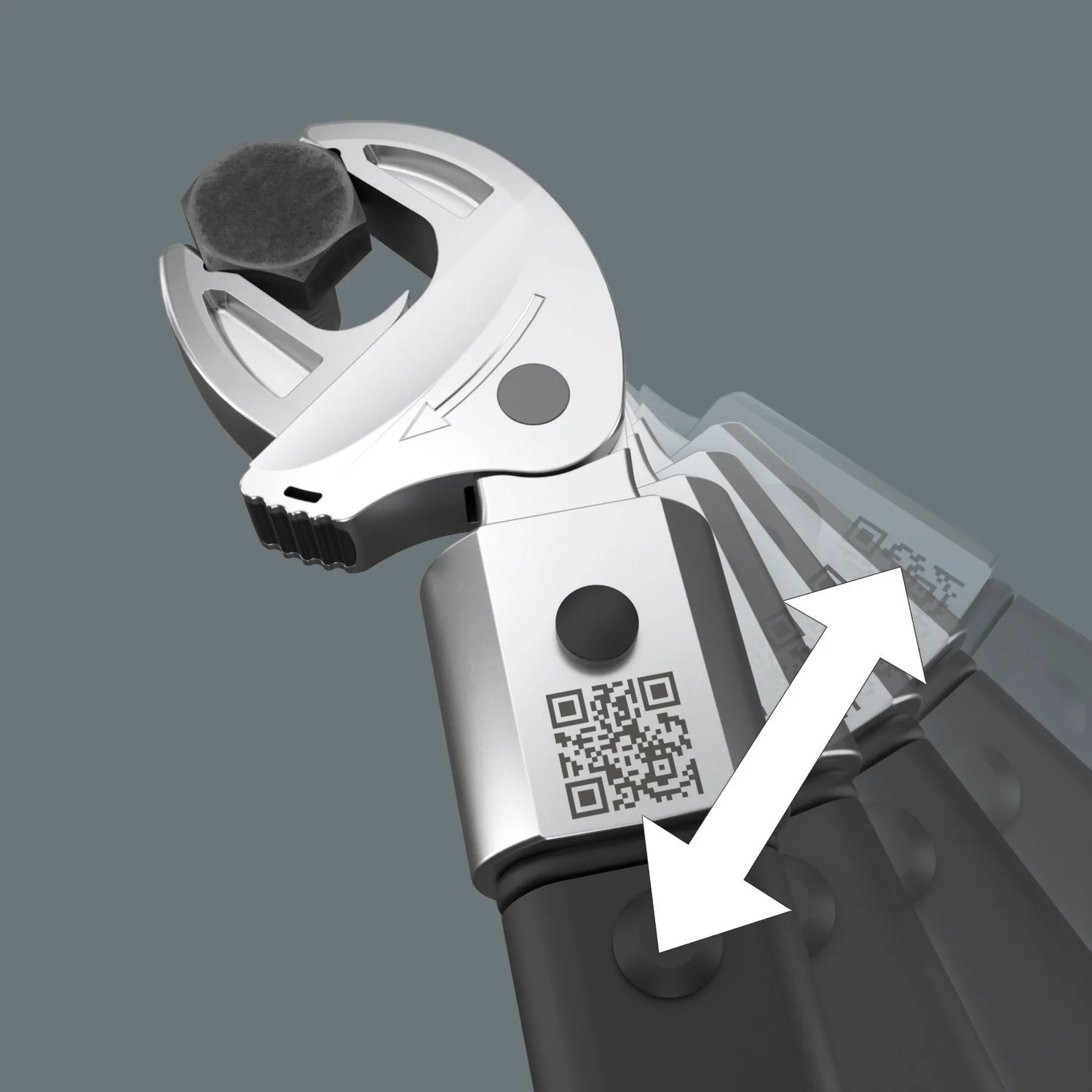 Wera 7870 Joker L Self-Setting Insert Spanner for Wrench Size 16 - 19 mm, Mounting 9 x 12 mm - Image 4