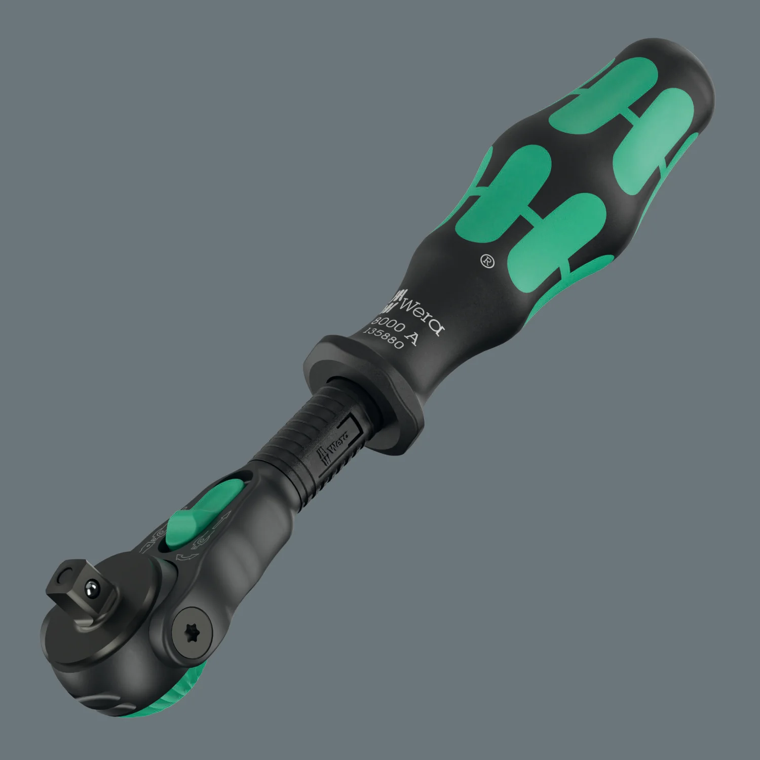Wera 8000 A Black Edition Zyklop Speed Ratchet with 1/4" Drive - Image 3