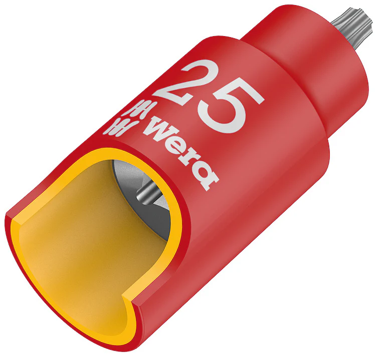 Wera 8767 A VDE HF TORX® Zyklop Bit socket, insulated, with 1/4" drive, with holding function, T25 - Image 2