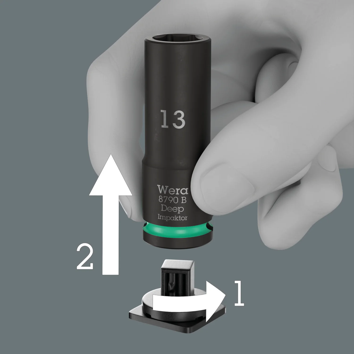 Wera 8790 B Impaktor Deep Set 1, 14 Pc. - Image 2